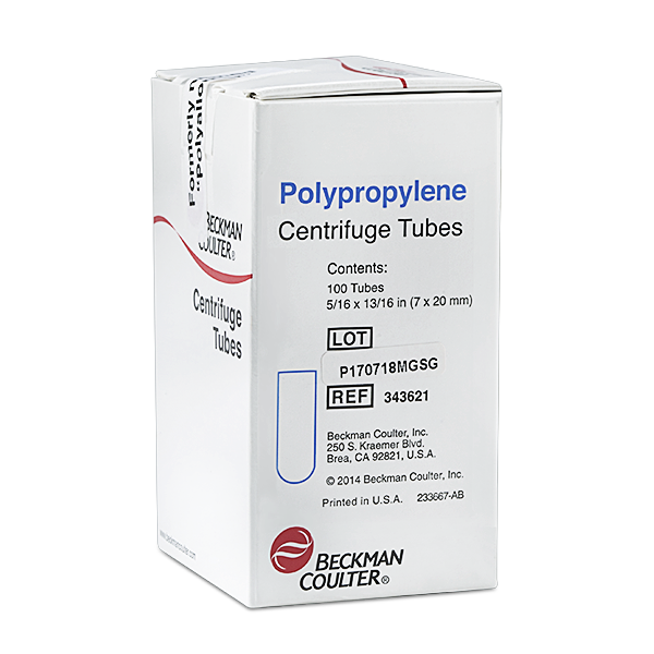 343621_230 µL Open-Top Thickwall Polypropylene Tube, 7 x 20mm - 100Pk